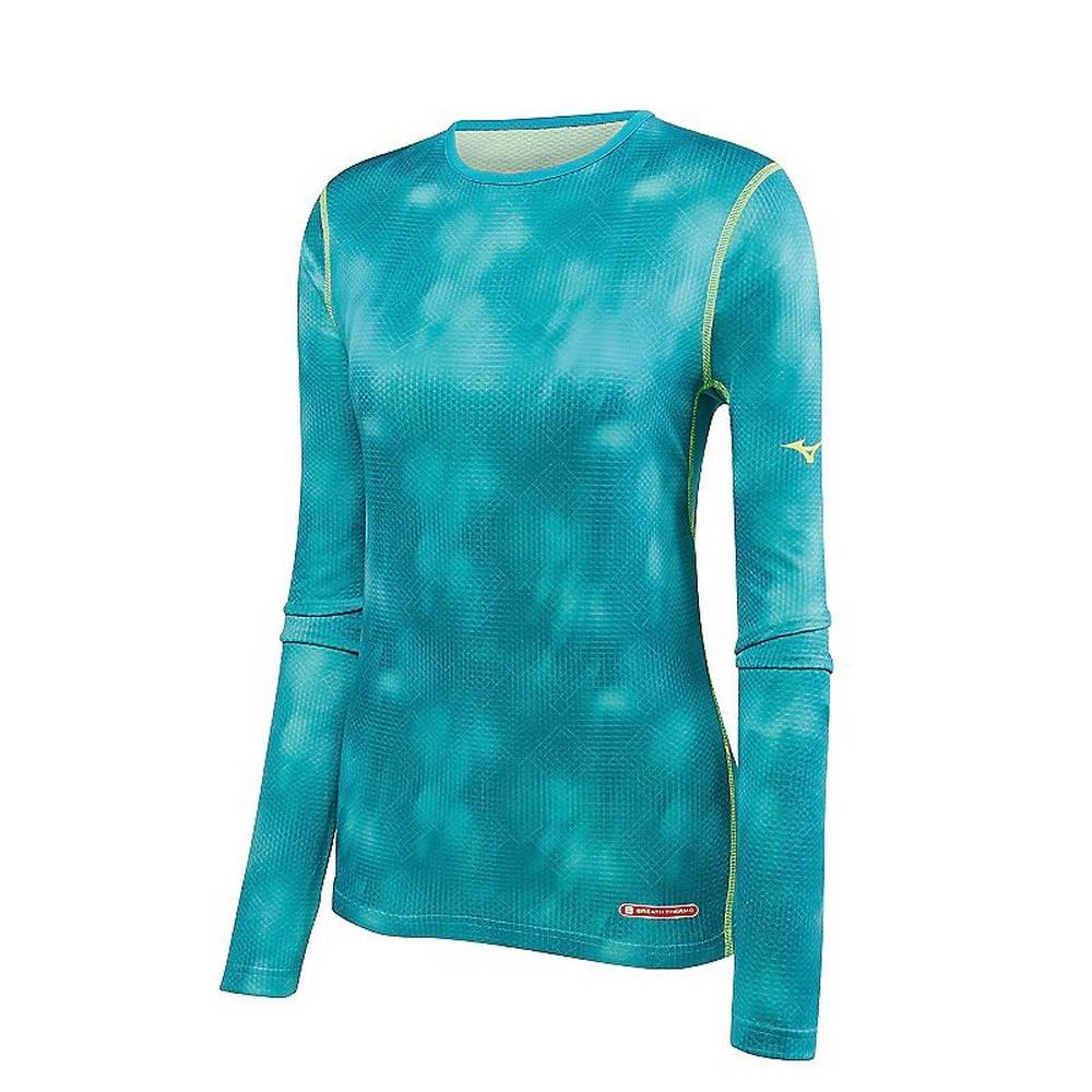 Mizuno Breath Thermo - Bayan Base Layer - Turkuaz Türkiye (QZVMUG-105)